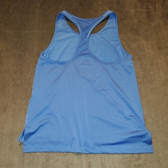 UA Blue & Silver Racerback Tank Top M - Picture 3 of 5